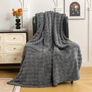YUSOKI Luxury 3D Bubble Throw Blanket 2lb,All Ages,Home Decoration, (Grey,50 * 60inches) by CozyNest Decor
