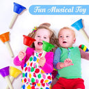 Fabbay 16 Pcs 8 Note Hand Bells Set Musical Handbells for Kids Colorful Diatonic Metal Bells Toy Percussion for Kids Toddlers Children Musical Teaching Church Chorus Wedding Family Birthday Party by TinyTreasures Baby Boutique