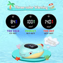 TKY Baby Bath Thermometer with Floating Toys - Digital Water & Room Temperature Monitor, Rechargeable Thermometer with Alerts for Newborn Bath Essentials, Infant Safety by TinyTreasures Baby Boutique
