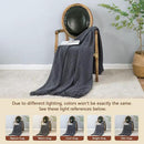 inhand Grey Throw Blanket for Couch and Bed, Soft Living Room Home Decor Knitted Twin Size Blanket, Outdoor Lightweight Breathable Summer Blanket, Farmhouse Warm Woven Decorative, 60"x80" by CozyNest Decor