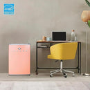 IBCR25BLS Compact, Energy Star Certified Small, Single Door Mini Fridge with Freezer Refrigerator, Large (2.5 cu ft), Blush Red by CozyNest Decor