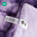 Cozy Bliss Faux Fur Throw Blanket for Couch, Fuzzy Soft Plush Thick Bubble Blanket for Sofa Bedroom Living Room, 60 * 80 Inches Tie-dye Purple by CozyNest Decor