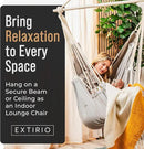 Hanging Hammock Chair Swing – Hanging Chair Outdoor & Indoor - Hammock Swing Chair – Quick & Easy Setup with Hardware Kit – Durable & Spacious Full Body Support – Holds 440 Lbs by GreenHaven Gardens
