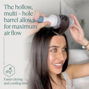 Medium Round Brushing Brush - Ceramic Hair Brush for a Smooth Salon Style Look - Professional Brushing Brush Ideal for All Hair Types - 43 mm by TinyTreasures Baby Boutique