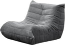Bean Bag Chairs for Adults Giant Bean Bag Chair Memory Foam BeanBag Chair Big Bean Bag Sofa with Filler Faux Fur Fireside Beanbags Lazy Sofa for Living Room Bedroom Dorm Office (Grey Corduroy) by CozyNest Decor