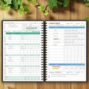 Wellness Planner & Fitness Log - Daily Diet & Health Journal with Weight Loss, Wellness Journal Notebook for Tracking Fitness, Sleep, Nutrition, Meal, Habits, A5(5.8 x 8.6 inch) (Black Golden) by CozyNest Decor