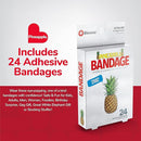 BioSwiss Bandages, Pineapple Shaped Self Adhesive Bandage, Latex Free Sterile Wound Care, Fun First Aid Kit Supplies for Kids, 24 Count by TinyTreasures Baby Boutique