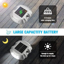 VOLISUN Solar Deck Lights, 16-Pack Led IP67 Waterproof Outdoor Warning Step Lights for Driveway, Sidewalk, Garden Pathway, Yard (White) by CozyNest Decor