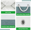 Bidtakay Large Storage Baskets for Shelves 3 Pack Fabric Storage Bins for Organizing Linen Collapsible Organizer for Closet-Deep Green by TinyTreasures Baby Boutique