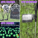 ASMAD Halloween Decorations Outdoor Solar Scary Eyeball Lights, 4Pack 32LEDs Green Eyeball Swaying Firefly Light, Waterproof Halloween Path Lights for Garden/Yard/Patio/Party Decor by GreenHaven Gardens