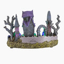 Cemetery Yard Graveyard Grave Theme Spooky Halloween Village Colorful LED Lights 9.25"x 5" x 6.25" by CozyNest Decor