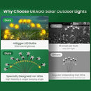 4 Pack Star Solar Firefly Lights, 10 LED Garden Lights,Solar Swaying Lights,Outdoor Waterproof Firefly Path Lights for Pathway Yard Walkway Patio Decoration, Warm White by GreenHaven Gardens
