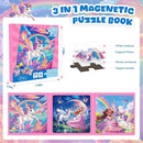 Magnetic Jigsaw Puzzles for Toddlers Kids 3-8 Girls,(3 36-Pieces) Travel Puzzles Toys for Kids Ages 4-6,Take-Along Car Airplane Road Trip Activities Game for 3 4 5 6 7 8 Year Old Birthday Gift by TinyTreasures Baby Boutique