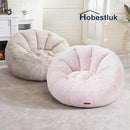 Hobestluk Bean Bag Chairs Large Bean Bag Couch for Adults Stuffed Sofa Chair Comfy Giant Bean Bag Chair with Spacious Design for Reading, Playing or Relaxing (Pink) by CozyNest Decor