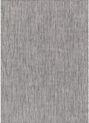 Washable Indoor Outdoor Rug 5x7 Weather Resistant Area Rugs Modern Solid for Porch Deck Balcony Backyard Patio Outside Carpet (5 X 7 Silver Grey) by CozyNest Decor