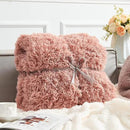 GONAAP Fuzzy Faux Fur Throw Blanket Queen Size Pink Super Soft Cozy Plush Fuzzy Shaggy Blanket for Couch Sofa Bed (Pink, Queen(90"x90")) by CozyNest Decor
