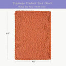 Bigacogo Chunky Knit Throw Blanket for Couch, 40x60 inches, 100% Hand Knitted with Thick Jumbo Chenille Yarn, Cozy Soft Large Rope Knot Cable Crochet Blankets for Sofa Bed Living Room, Terracotta by CozyNest Decor