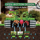 Gardmax Galvanized Raised Garden Bed, Lightweight Planter Boxes Outdoor with Easy Assembly, Large Garden Bed for Vegetables, Fruits, Flower Dark Grey by GreenHaven Gardens