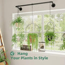 Plant Hanger Indoor Hanging Planters for Indoor Plants Hanging Plant Holder Black Metal Rod(Pot/Chain/Plant not Included by CozyNest Decor