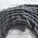 BENVWE Faux Fur Throw Blanket for Couch – Cozy Fuzzy Soft Plush Fluffy Thick Luxury Minky Bubble Blanket for Living Room Home Decor – Fathers Day Birthday Gifts for Women and Men, Grey, 51" x 63" by CozyNest Decor