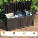 75 Gallon Outdoor Storage Box – Waterproof Deck Box for Patio & Garden,Black by GreenHaven Gardens