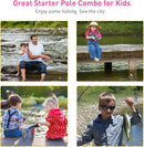 Kids Fishing Pole Kit, 59'' Telescopic Rod and Reel Beginner Combo with Spincast Reel,Tackle Box, Carrier Bag,Fishing Gear for Boys,Girls, Toddler,Youth by TinyTreasures Baby Boutique