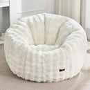 Hobestluk Bean Bag Chair Oversized Bean Bag Chair for Adults Donut-Shaped Large Bean Bag with Spacious Design for Living Room Bedroom or Reading Nook (Bubble White) by CozyNest Decor