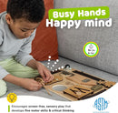 Montessori Busy Board for Toddlers, Premium Wooden Toddler Busy Board for 1 2 3 Year Old with 10 Educational Activities for Fine Motor Skills, Sensory Activity Toy for Travel, Gift for Boys & Girls by TinyTreasures Baby Boutique