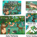 Jumbo Floor Puzzle for Kids, Large Jigsaw Puzzles 35 Piece for Kids Ages 3-5,Preschool Learning & Education Toys, Gifts for 4-8 Year Old Boys and Girls (Forest Animals) by TinyTreasures Baby Boutique