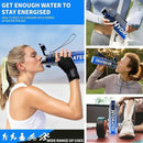 Water Bottle, 32 oz Motivational Water Bottles with Time Marker-Tritan & BPA Free, Sports Water Bottle with Time to Drink & Strap, Wide Mouth, Leakproof -Gift for Christmas Gym Fitness & Outdoor by CozyNest Decor