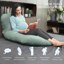 MOON PARK Pregnancy Pillows for Sleeping - U Shaped Full Body Maternity Pillow with Removable Cover - Support for Back, Legs, Belly, HIPS - 65 Inch - Green by TinyTreasures Baby Boutique