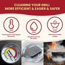 Grill Brush BBQ Cleaner Brush - Barbecue Brush for Outdoor Grill with 1 PCS Replacement Cleaning Head, Grill Cleaning Brush Bristle Free with Stainless Steel Scraper & Wooden Handle for Most Grate by GreenHaven Gardens