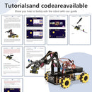 Robot Arm Expansion Pack Smart Car Starter Kit, Robotics Kit for Kids Ages 8-12 12-16, STEM Toys Coding Robot Kit for Teens & Adults(QD007) by TinyTreasures Baby Boutique