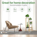 Wisuce Bamboo Plant Stands Indoor, 4 Tier Tall Corner Plant Stand Holder & Plant Display Rack for Outdoor Garden Indoor Home (4 Tier -2) by GreenHaven Gardens