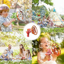 Dino Bubble Gun Bubble Machine for Dinosaur Bubble Blower Toy for Kids and Toddlers Bubble in Bubble Gun Party Favors Birthday for 3 4 5 6 7 8 9 10+Years Old Boys and Girls (Blue) by TinyTreasures Baby Boutique