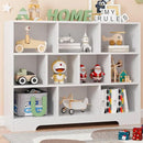 Book Shelf Set of 2, 10 Cubes Storage Organizer, 3-Tier Open Bookshelf Wooden Bookcase, Freestanding White Bookshelf Cube Shelf for Living Room by CozyNest Decor