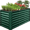Best Choice Products 4x2x2ft Outdoor Metal Raised Garden Bed, Deep Root Planter Box for Vegetables, Flowers, Herbs, and Succulents w/ 119 Gallon Capacity - Dark Green by GreenHaven Gardens