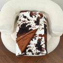 RYNGHIPY Lightweight Soft Cow Print Throw Blanket - Warm Coffee Throw for Baby Kids Girls Boys Adults (51''x63'') by CozyNest Decor