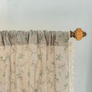 Sutuo Home Florals Boho Farmhouse Curtains, Semi-Blackout Drape Bohemian Window Treatment Cotton Linen Panel with Tassels for Bedroom Living Room, Rod Pocket, 1 Panel 59" W x 84" L by CozyNest Decor