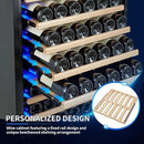 200 Bottle Upgrade Wine Cooler Refrigerator - 24 Inch Large Capacity Wine Fridge Built-In Freestanding, with Quiet Compressor, Professional Temperature Control & Wine Cellar - Black by CozyNest Decor