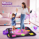 Flooyes Dance Mat Toys for 3-12 Year Old Kids, Electronic Dance Pad with Light-up 8-Button Wireless Bluetooth, Music Dance with 5 Game Modes, Birthday Toys Gifts for 3 4 5 6 7 8 9 10+ Year Old Girls by TinyTreasures Baby Boutique