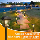 ODEETRONIC Solar Pathway Lights - 6 Pack Solar Garden Lights with Tungsten Filament Bulb, Solar Landscape Lights Outdoor Walkway Lights Waterproof for Lawn Yard Patio Fence Driveway Decor, Warm White by GreenHaven Gardens