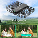 X1 Drone with Camera, Self-Flying Camera Drone with Follow Me Mode, Foldable Mini Drone with HDR Video Capture, Palm Takeoff, Intelligent Flight Paths, Hands-Free Control Black (Combo Plus) by TinyTreasures Baby Boutique