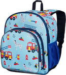 Wildkin 12-inch Kids Backpack – Padded, Adjustable, Ideal for Daycare & Travel - Firefighters by TinyTreasures Baby Boutique