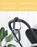 Stroller Hooks, 6.3" Large Stroller Clip, 2 Pack Stroller Hooks for Hanging Bags and Shopping, Stroller Accessories for Mommy, Large Carabiner by TinyTreasures Baby Boutique