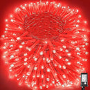 500 LED Red Christmas Lights, 165ft Red String Lights 8 Modes Clear Wire, Connectable Waterproof Plug in Red Twinkle Lights for Tree Bedroom Indoor Outdoor Christmas Decorations by GreenHaven Gardens