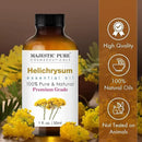 Majestic Pure Helichrysum Essential Oil with Glass Dropper - 1 Fl Oz - 100% Pure and Natural Helichrysum Oil - Premium Grade Essential Oils for Diffuser, Aromatherapy, Soap and Candle Making by CozyNest Decor