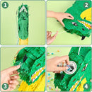 WERNNSAI Foldable Dragon Piñata - Dinosaur Birthday Party Supplies Dino Extendable Piñata Bundle with Blindfold Stick and Tassels for Boys Kids Dragon Theme Bday Party Game Decorations 16.2” x 12.5” by TinyTreasures Baby Boutique