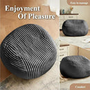 Premium Beige Bean Bag Chair for Adults with Armrest- Ultra Plush Memory Foam Lounge Sofa & Comfy Reading Nook Chair for Bedroom, Living Room & Dorm (Gray, 4FT) by CozyNest Decor