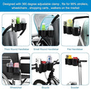 Accmor Stroller Cup Holder with Phone Holder, Bike Cup Holder, Universal Cup Holder for Uppababy Nuna Doona Strollers, 2-in-1 Cup Phone Holder for Stroller, Bike, Wheelchair, Walker, Scooter by TinyTreasures Baby Boutique